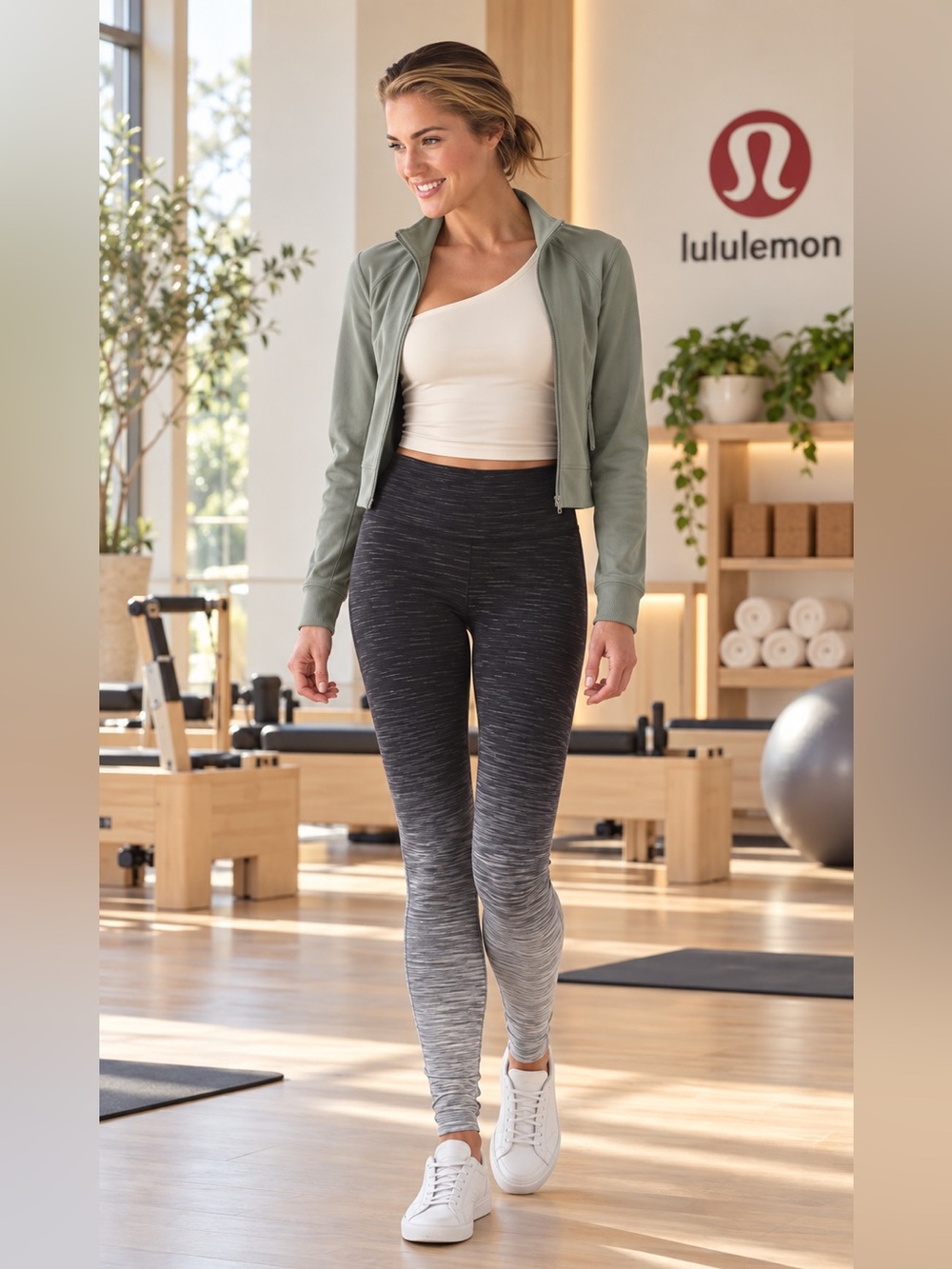 Lululemon Wunder Under High Rise Ombre Melange Leggings Size 6